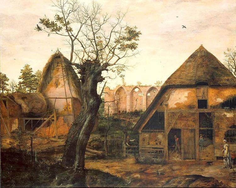 Cornelis van Dalem Landscape with Farm oil painting image